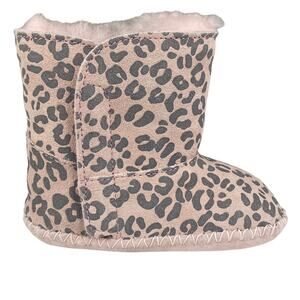 UGG Infant Casssie Leopard Brown Pink Winter Bootie Size US 4/5